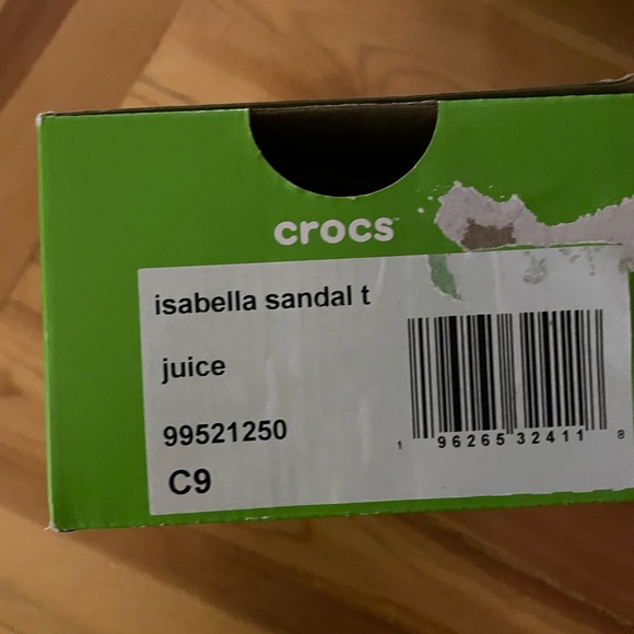 Jelly, pink Crocs Child Isabella Sandal nwt - Picture 10 of 11